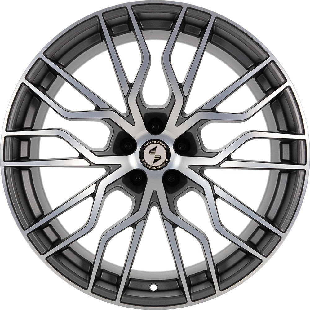 Etabeta Medusa anthracite matt full polished Alufelge 9x20 Zoll ET33 LK 5x112 ML78.1 – Bild 2