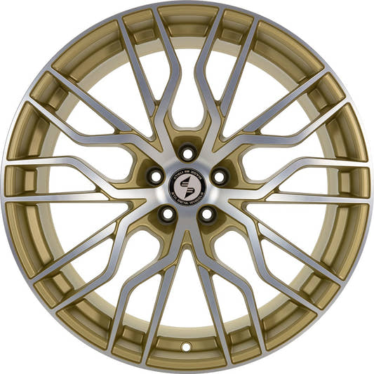 Etabeta Medusa gold matt full polished 9x20 ET33 - LK5/112 ML78.1 – Bild 2