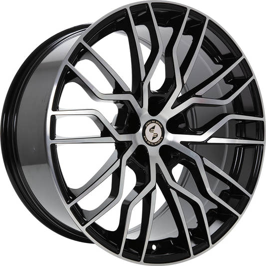 Etabeta Medusa black shiny full polished 9x20 ET33 - LK5/114.3 ML78.1