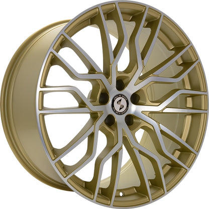 Etabeta Medusa gold matt full polished Alufelge 9x20 Zoll ET33 LK 5x114.3 ML78.1