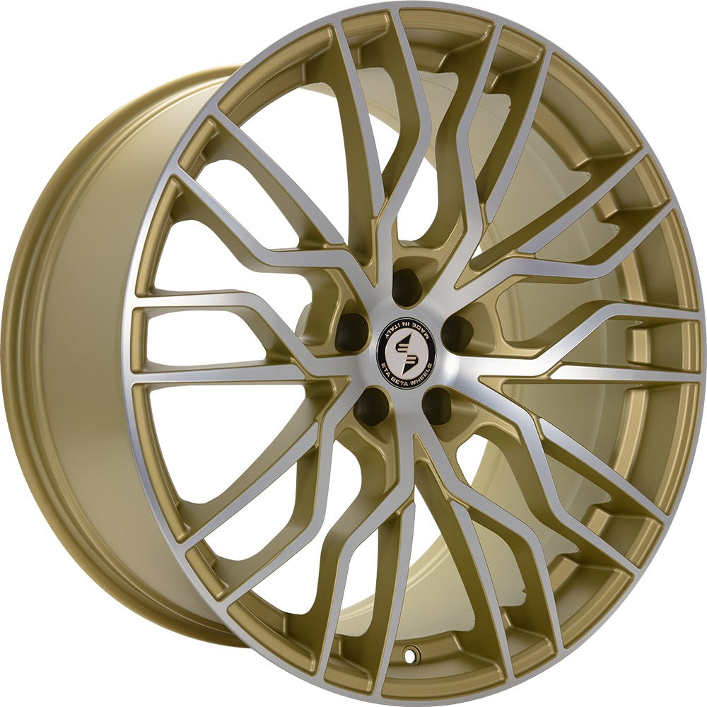 Etabeta Medusa gold matt full polished Alufelge 9x20 Zoll ET45 LK 5x108 ML63.4