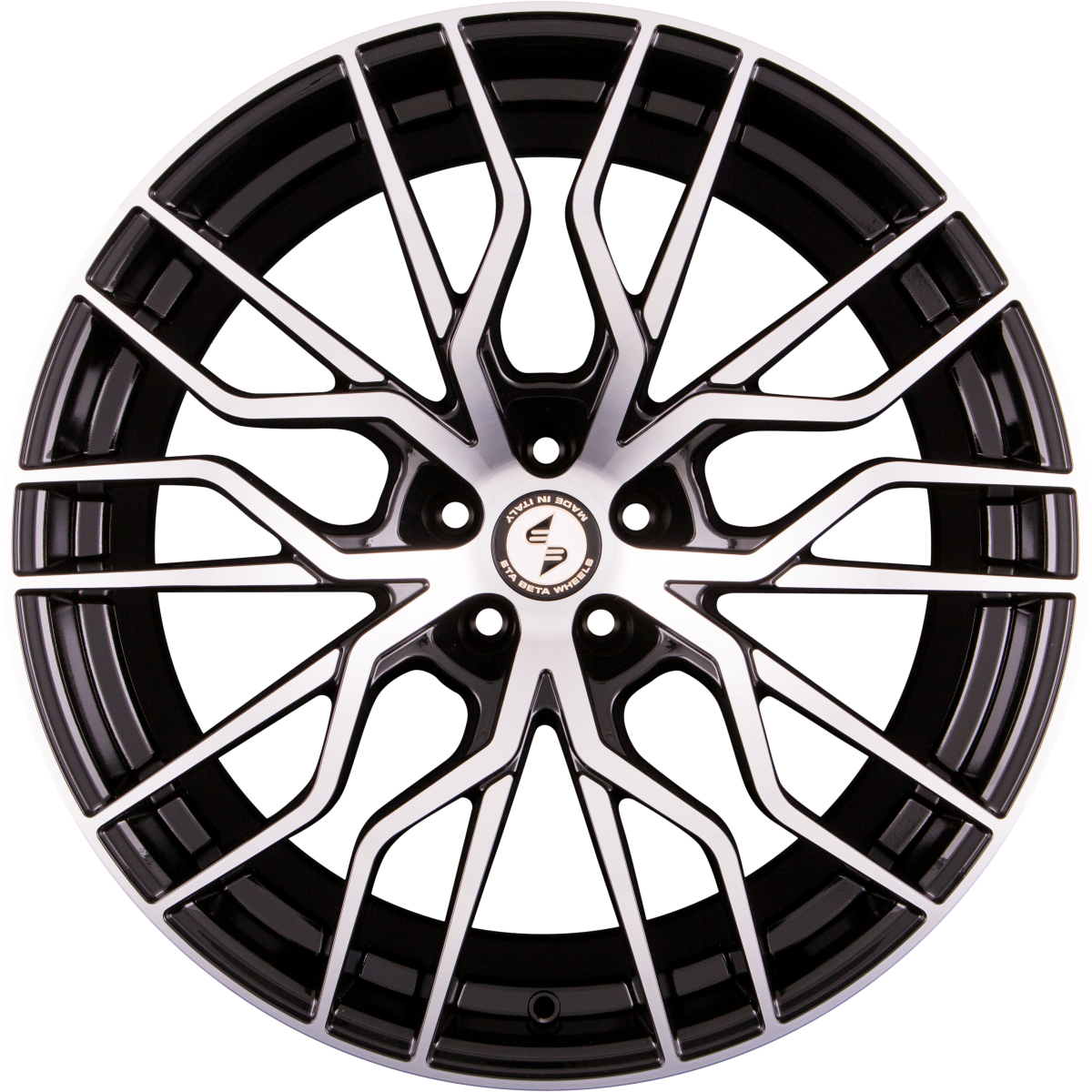 Etabeta Medusa black shiny full polished Alufelge 9x20 Zoll ET33 LK 5x120 ML78.1 – Bild 3