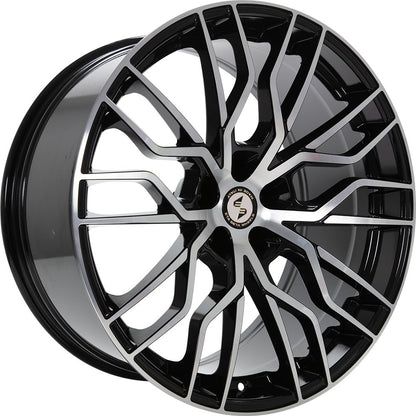 Etabeta Medusa-K black shiny full polished 10x20 ET35 - LK5/112 ML66.5
