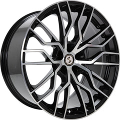 Etabeta Medusa-K black shiny full polished Alufelge 11x23 Zoll ET20 LK 5x112 ML66.5