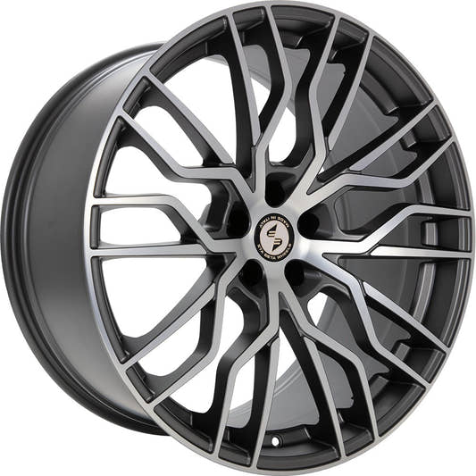 Etabeta Medusa-K anthracite matt full polished Alufelge 11x23 Zoll ET45 LK 5x112 ML66.5