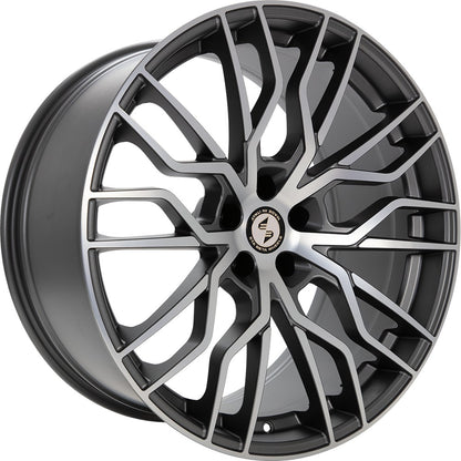 Etabeta Medusa-K anthracite matt full polished Alufelge 11x23 Zoll ET45 LK 5x112 ML66.5