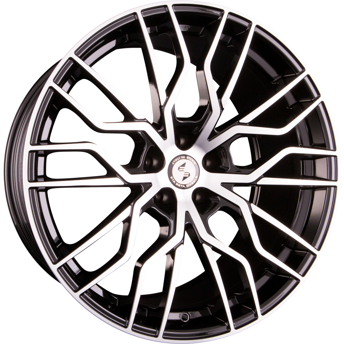 Etabeta Medusa-K black shiny full polished Alufelge 11x23 Zoll ET35 LK 5x120 ML74.1 – Bild 4