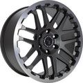 Etabeta Combat anthracite matt lip + cap polished Alufelge 9x20 Zoll ET40 LK 5x127 ML71.6