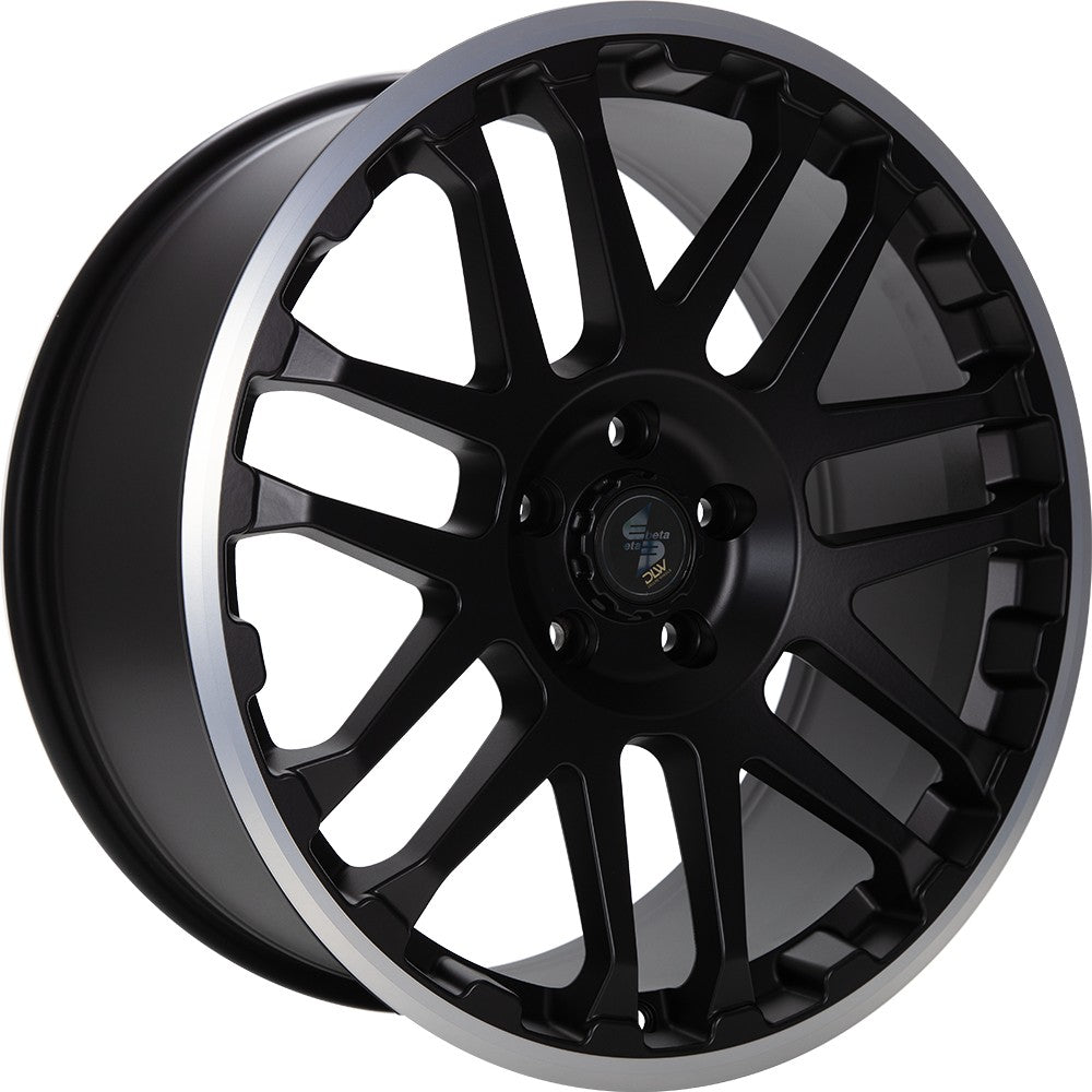 Etabeta Combat black matt lip polished 9x20 ET30 - LK6/139.7 ML67.1