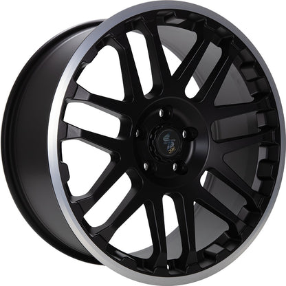 Etabeta Combat black matt lip polished 9x20 ET30 - LK6/139.7 ML67.1