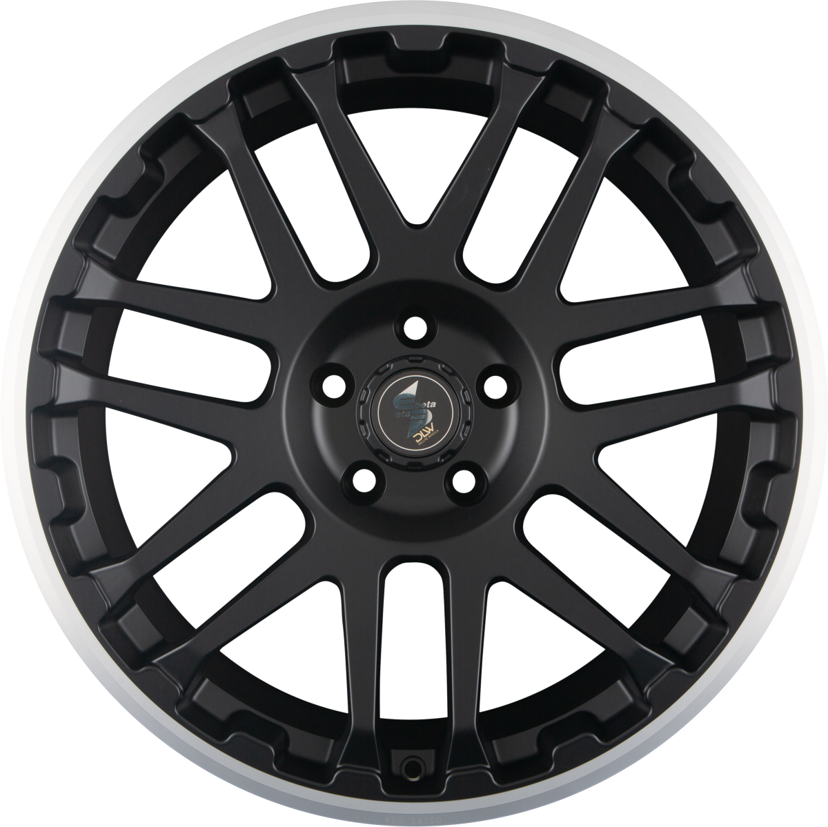 Etabeta Combat Black Matt Lip Polish Alufelge 8x18 Zoll ET45 LK 6x139.7 ML93.1 – Bild 3