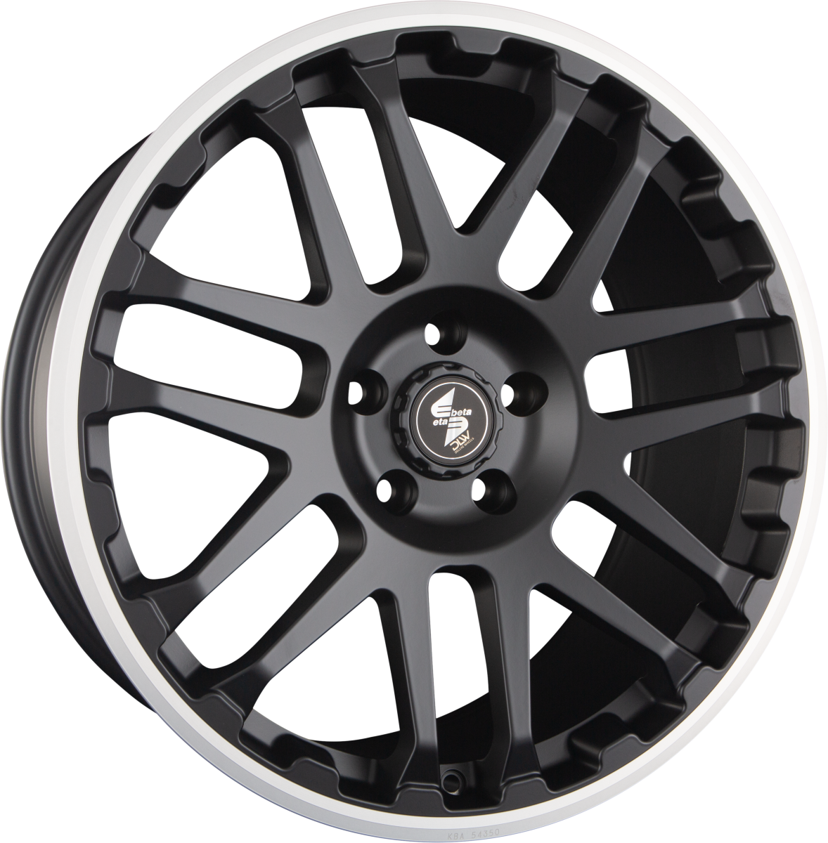 Etabeta Combat Black Matt Lip Polish Alufelge 8x18 Zoll ET45 LK 6x139.7 ML93.1 – Bild 4