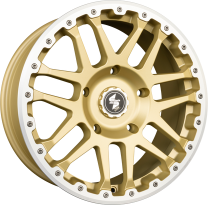 Etabeta Combat CV gold matt lip + cap polished Alufelge 9x20 Zoll ET42 LK 5x120 ML65.1 – Bild 4