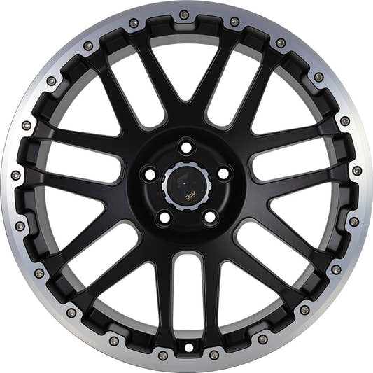 Etabeta Combat CV black matt lip + cap polished 9x20 ET30 - LK6/114.3 ML66.1 – Bild 2