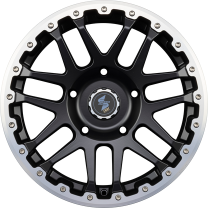 Etabeta Combat CV Black Matt Lip + Cap Polish Alufelge 8x18 Zoll ET40 LK 5x127 ML71.6 – Bild 3