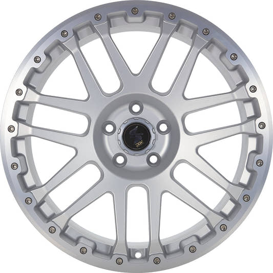 Etabeta Combat CV silver matt lip + cap polished 8x18 ET50 - LK5/160 ML65.1 – Bild 2