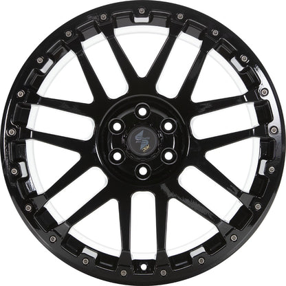 Etabeta Combat CV black shiny Alufelge 9x20 Zoll ET45 LK 6x120 ML74.6 – Bild 2