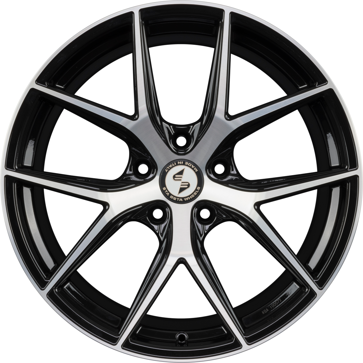 Etabeta Gri-N-K black shiny full polished Alufelge 10x20 Zoll ET38.1 LK 5x130 ML66.5 – Bild 3