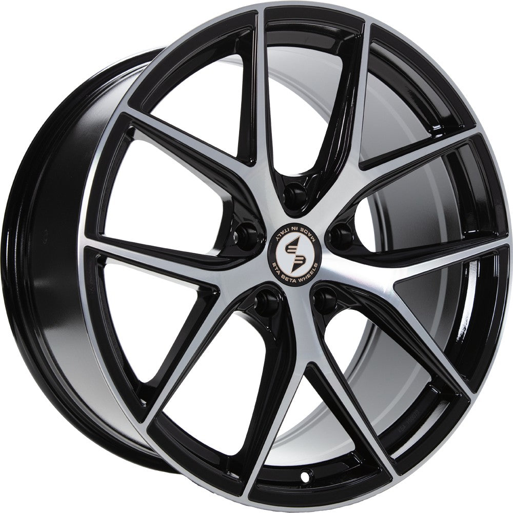 Etabeta Gri-N-K black shiny full polished Alufelge 10x20 Zoll ET38.1 LK 5x130 ML66.5