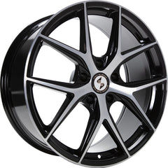 Etabeta Gri-N black shiny full polished Alufelge 9x21 Zoll ET37.1 LK 5x114.3 ML67.1