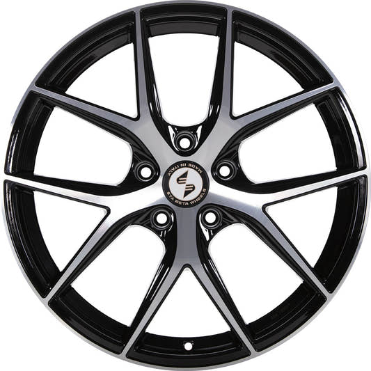 Etabeta Gri-N black shiny full polished Alufelge 9x21 Zoll ET37.1 LK 5x114.3 ML67.1 – Bild 2