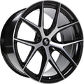 Etabeta Gri-N-SK black shiny full polished Alufelge 10x20 Zoll ET17.1 LK 5x112 ML66.55