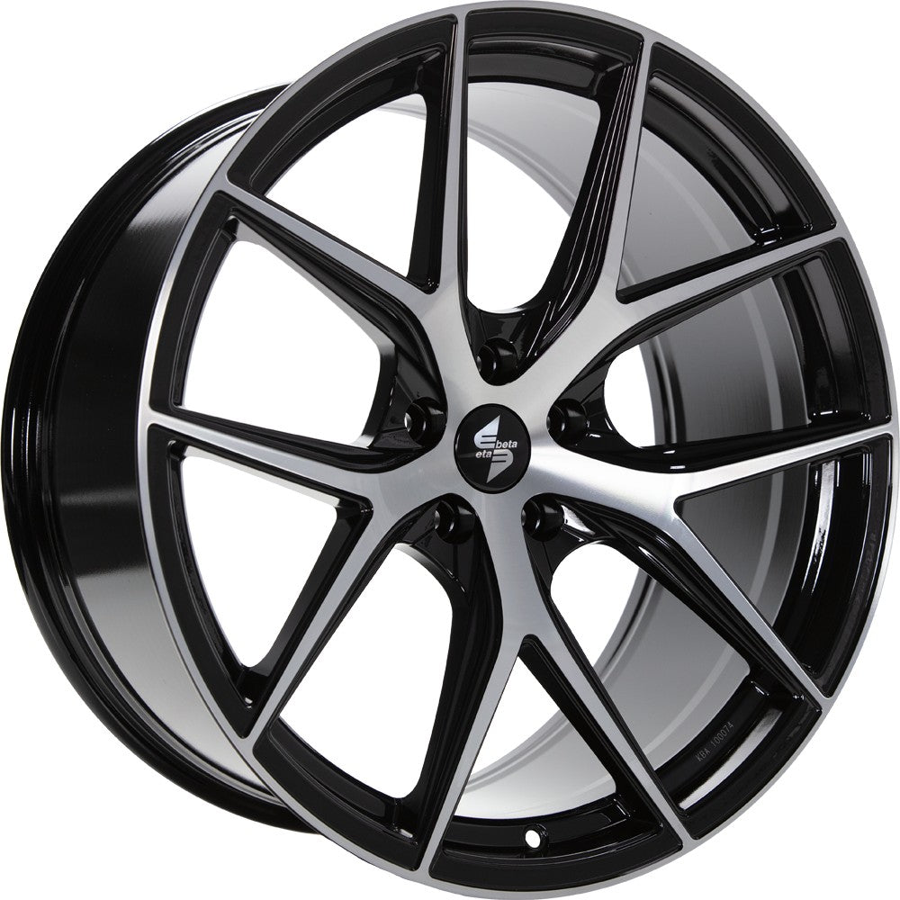 Etabeta Gri-N-SK black shiny full polished Alufelge 10x20 Zoll ET17.1 LK 5x112 ML66.55