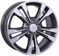 WSP Apollo anthracite polished Alufelge 7.5x17 Zoll ET45 LK 5x112 ML66.6