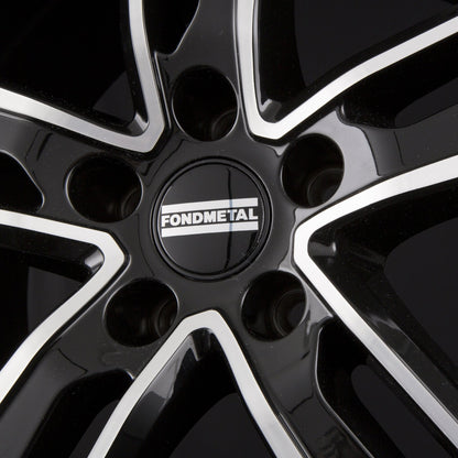 Fondmetal Hexis Glossy Black Machined Alufelge 8x18 Zoll ET29 LK 5x112 ML66.6 – Bild 3