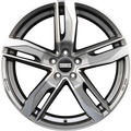 Fondmetal Hexis Glossy Titanium Machined Alufelge 8x18 Zoll ET29 LK 5x112 ML66.6