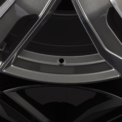 Fondmetal Hexis Glossy Titanium Machined Alufelge 8x18 Zoll ET29 LK 5x112 ML66.6 – Bild 3