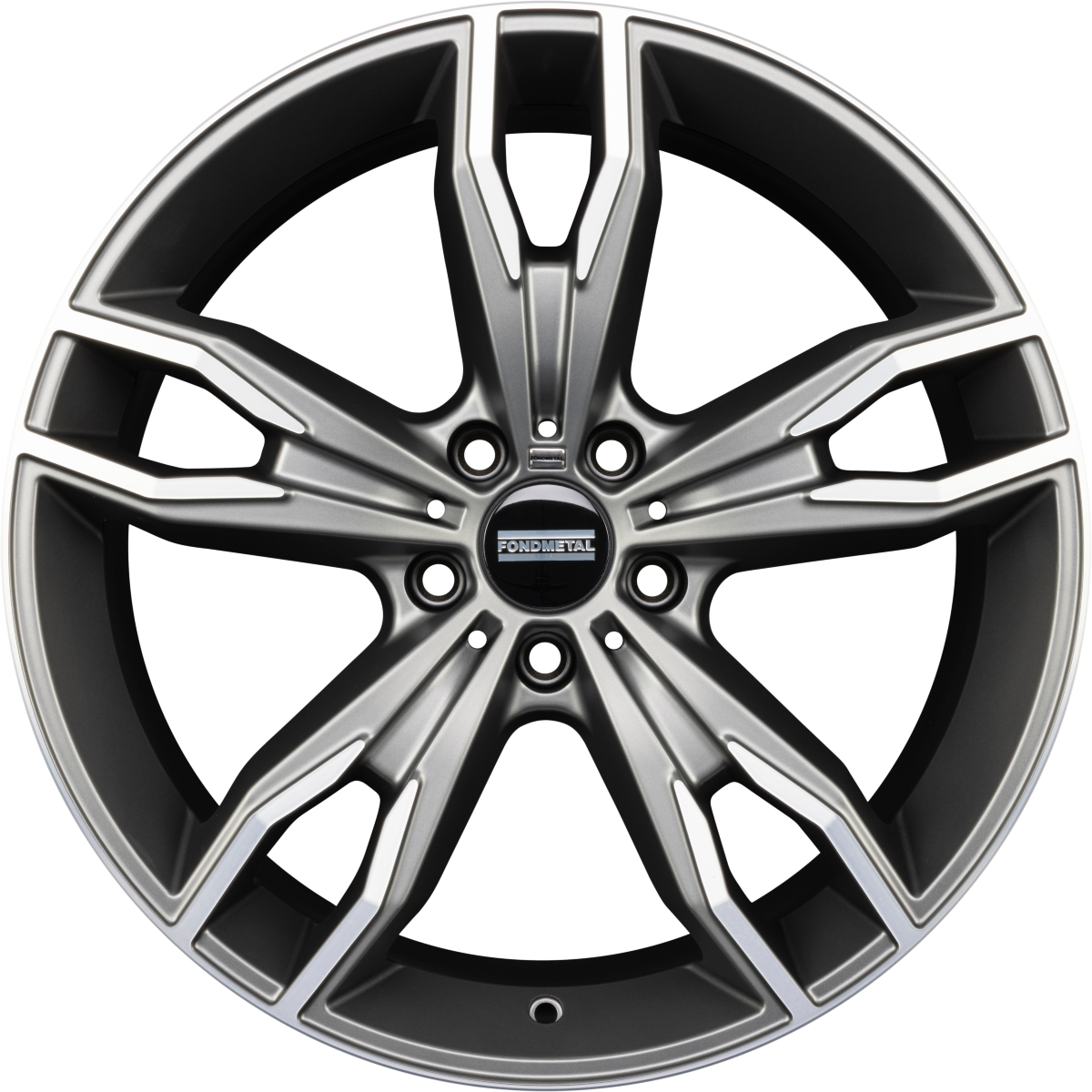 Fondmetal Alke Matt Titanium Machined Alufelge 8x18 Zoll ET51 LK 5x112 ML66.6
