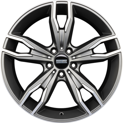 Fondmetal Alke Matt Titanium Machined Alufelge 8x18 Zoll ET51 LK 5x112 ML66.6