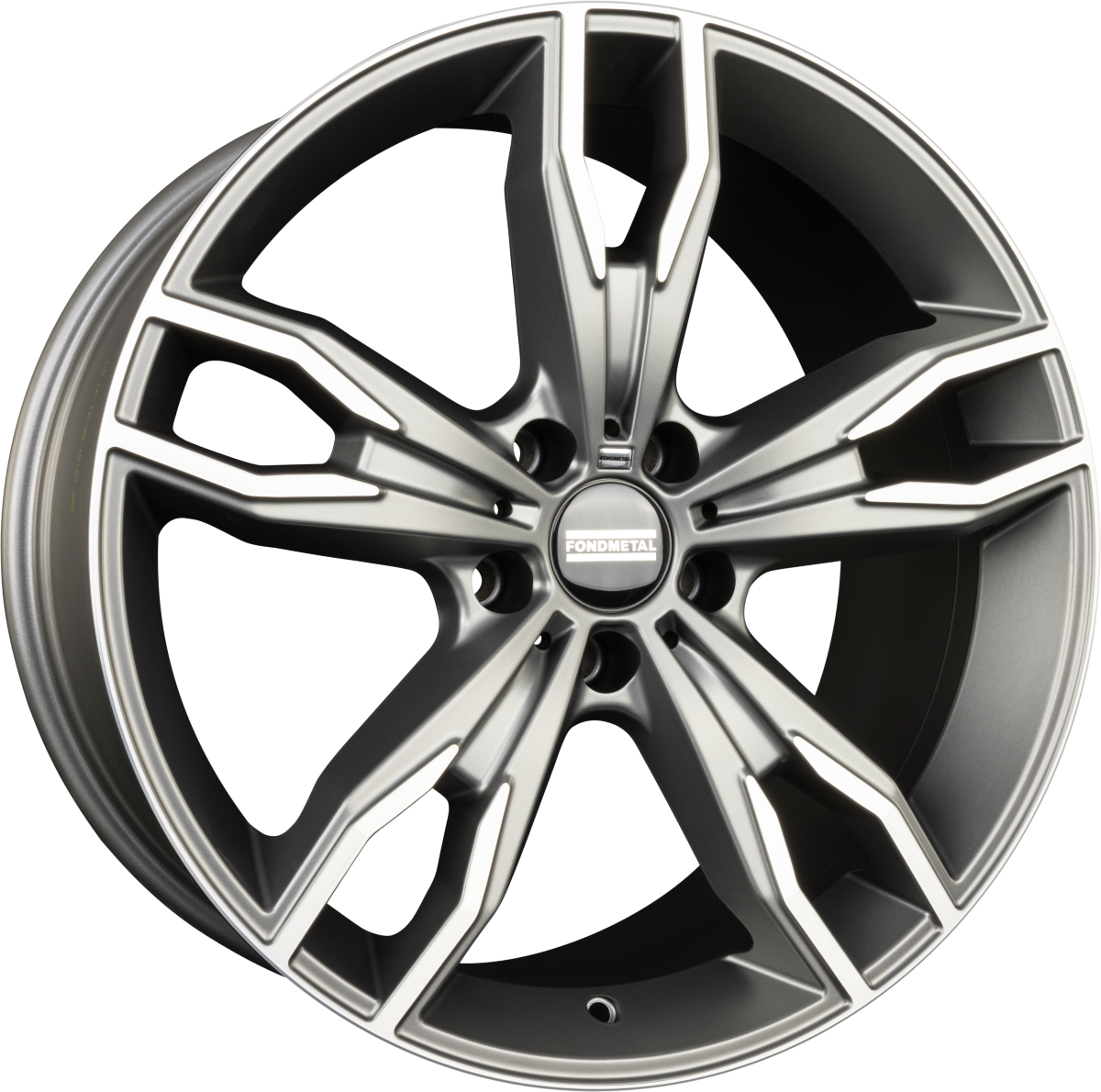 Fondmetal Alke Matt Titanium Machined Alufelge 8x18 Zoll ET51 LK 5x112 ML66.6 – Bild 2