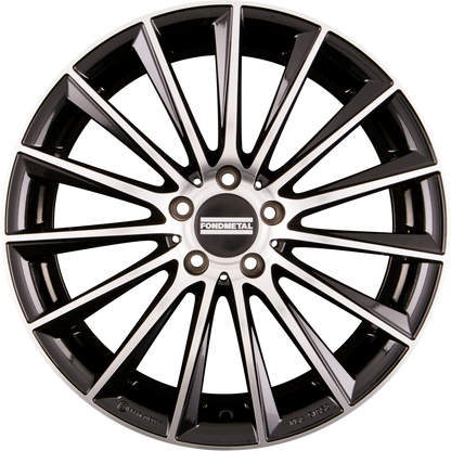 Fondmetal Aidon Glossy Black Machined Alufelge 9x19 Zoll ET20 LK 5x112 ML66.6