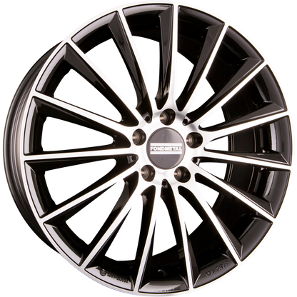 Fondmetal Aidon Glossy Black Machined Alufelge 9.5x20 Zoll ET22 LK 5x112 ML66.6 – Bild 2