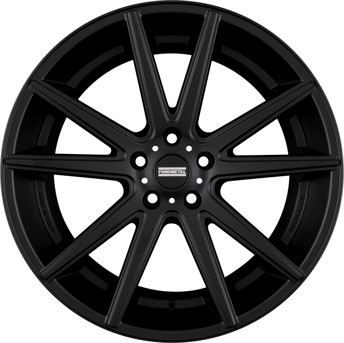 Fondmetal STC-10 Concave Matt Black Alufelge 11x22 Zoll ET40 LK 5x127 ML71.6