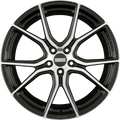 Fondmetal STC-45 Glossy Black Machined Alufelge 9x20 Zoll ET23 LK 5x120 ML67.1