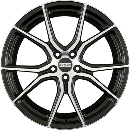 Fondmetal STC-45 Glossy Black Machined Alufelge 9x20 Zoll ET23 LK 5x120 ML67.1