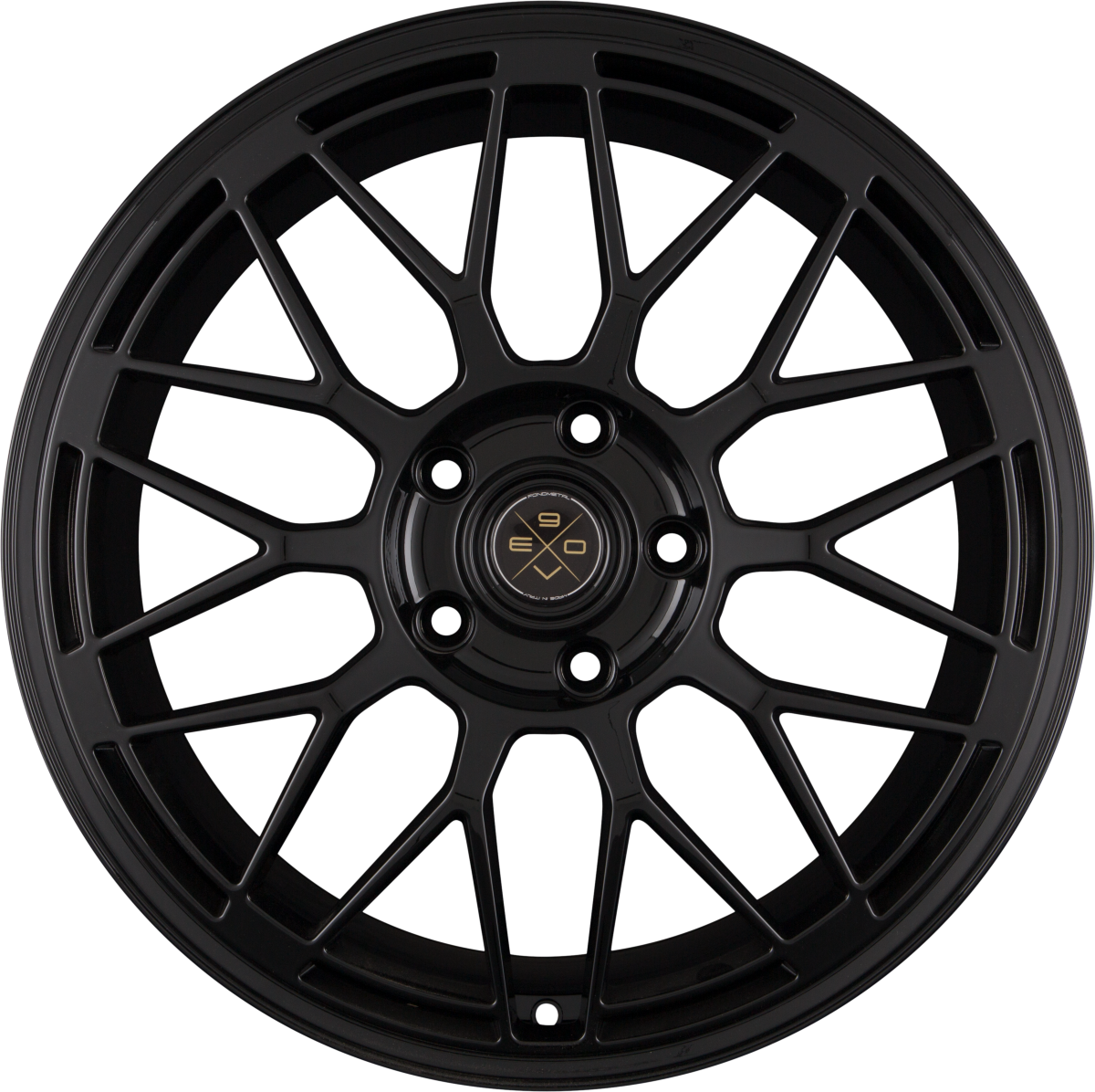 Fondmetal 9EVO Glossy Black Alufelge 8x19 Zoll ET34 LK 5x110 ML65.1