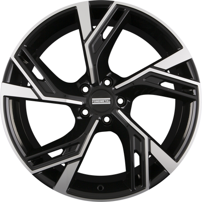 Fondmetal Atena Glossy Black Machined Alufelge 9x20 Zoll ET33 LK 5x112 ML66.6