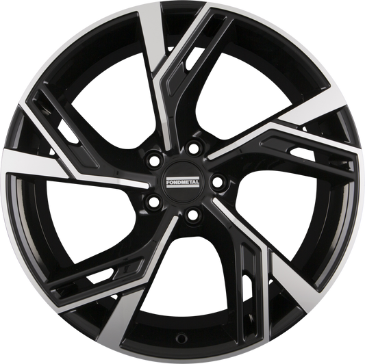 Fondmetal Atena Glossy Black Machined Alufelge 8.5x20 Zoll ET39 LK 5x112 ML66.6