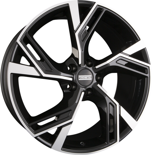 Fondmetal Atena Glossy Black Machined Alufelge 8.5x20 Zoll ET39 LK 5x112 ML66.6 – Bild 2