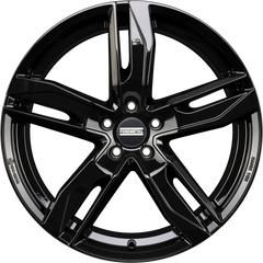 Fondmetal Hexis Glossy Black Alufelge 8x18 Zoll ET29 LK 5x112 ML66.6