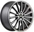 Fondmetal Aidon glossy titanium machined Alufelge 8x18 Zoll ET48 LK 5x112 ML66.5