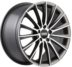 Fondmetal Aidon glossy titanium machined Alufelge 8x18 Zoll ET48 LK 5x112 ML66.5
