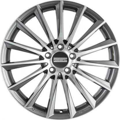 Fondmetal Aidon glossy titanium machined Alufelge 8x18 Zoll ET48 LK 5x112 ML66.5 – Bild 2