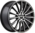 Fondmetal Aidon glossy black machined Alufelge 8x19 Zoll ET38 LK 5x112 ML66.5