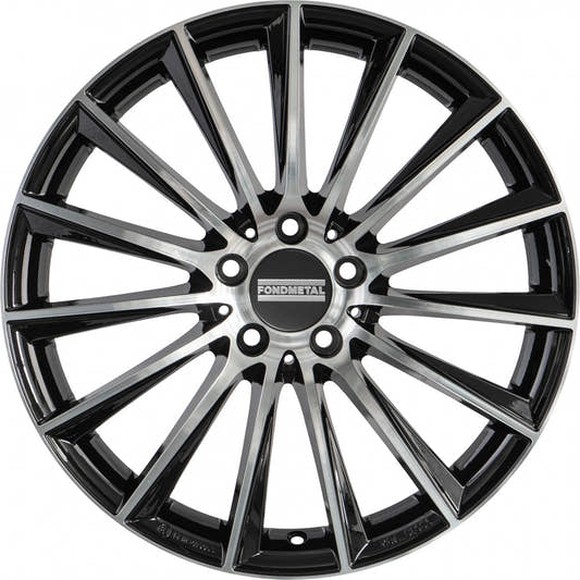 Fondmetal Aidon Glossy Black Machined Alufelge 8x18 Zoll ET48 LK 5x112 ML66.6 – Bild 2