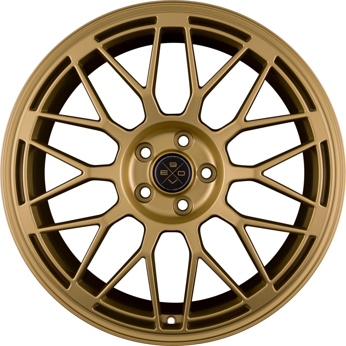 Fondmetal 9EVO Glossy Gold Alufelge 7x17 Zoll ET40 LK 5x114.3 ML75
